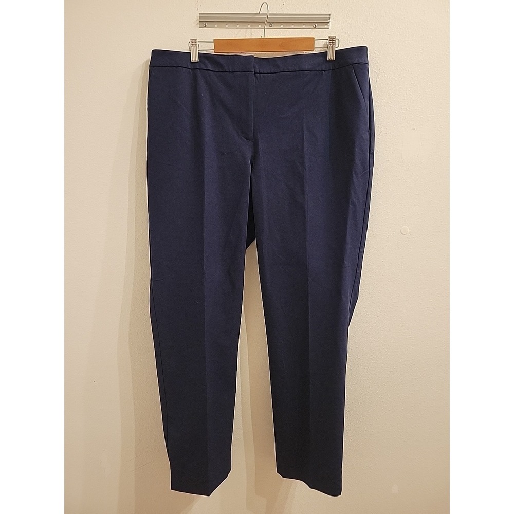 Talbots Hampshire Ankle Dress Pants Womens 18W Straight Work Attire Plus Size